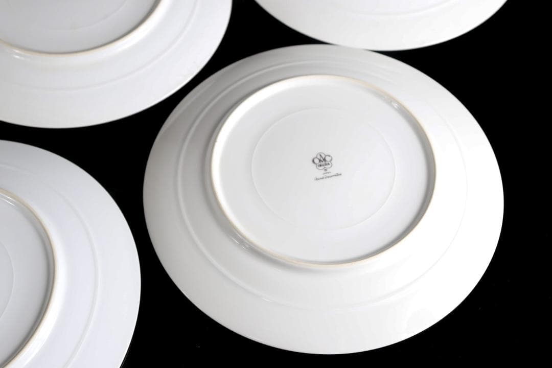 大倉陶園 呉須正倉院 プレート 6枚26ｃｍ 皿 プラチナ彩ハンドペイント