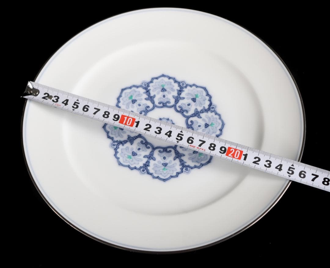 大倉陶園 呉須正倉院 プレート 6枚26ｃｍ 皿 プラチナ彩ハンドペイント