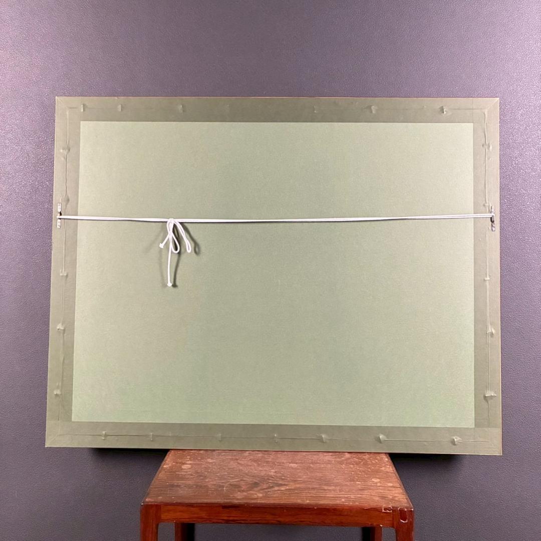 ジャン・ジャンセン「木立」樹木 リトグラフ 大作 直筆サイン入り フランス