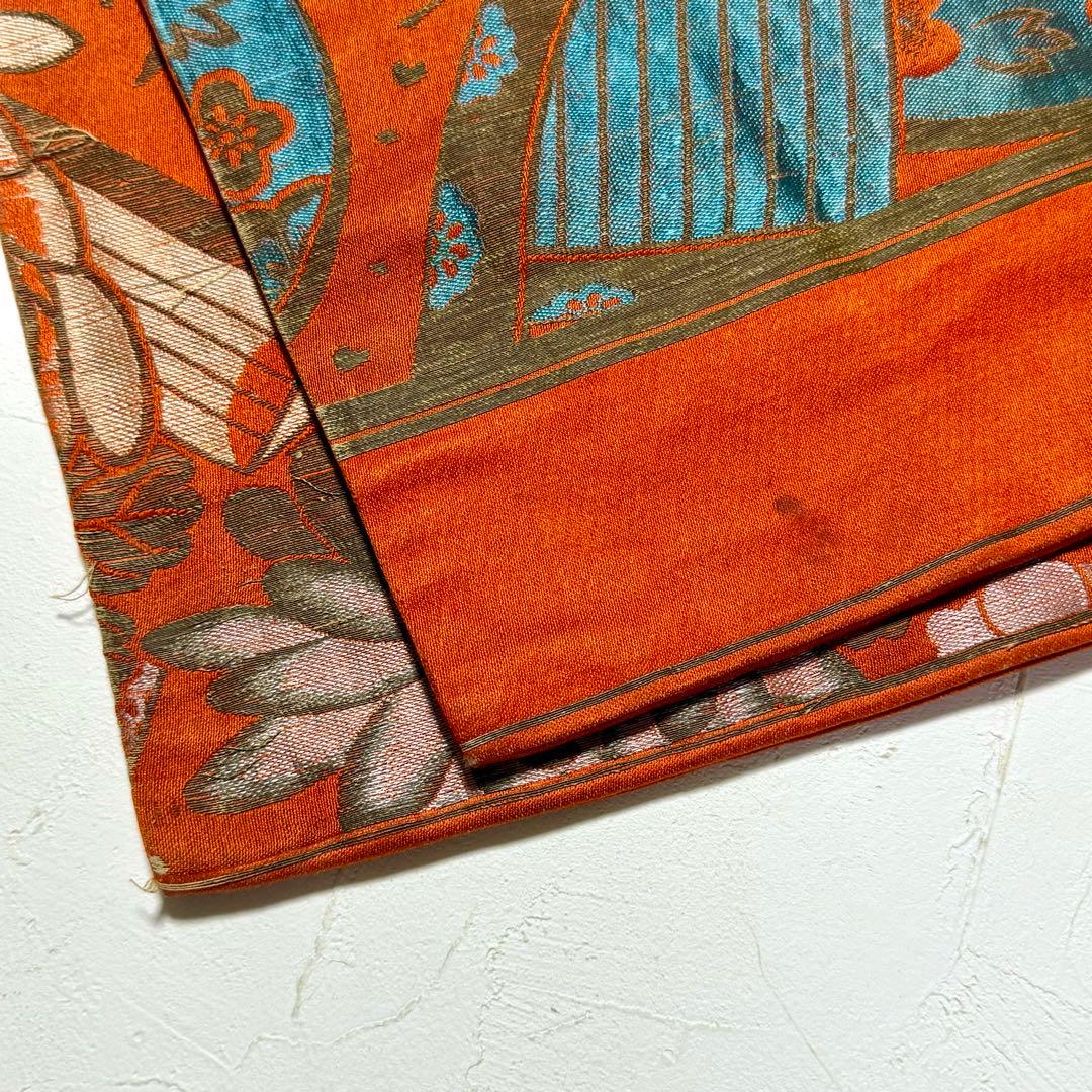 アンティーク帯 子供用帯 七五三 乱菊 三味線 グラデーション NO-1136