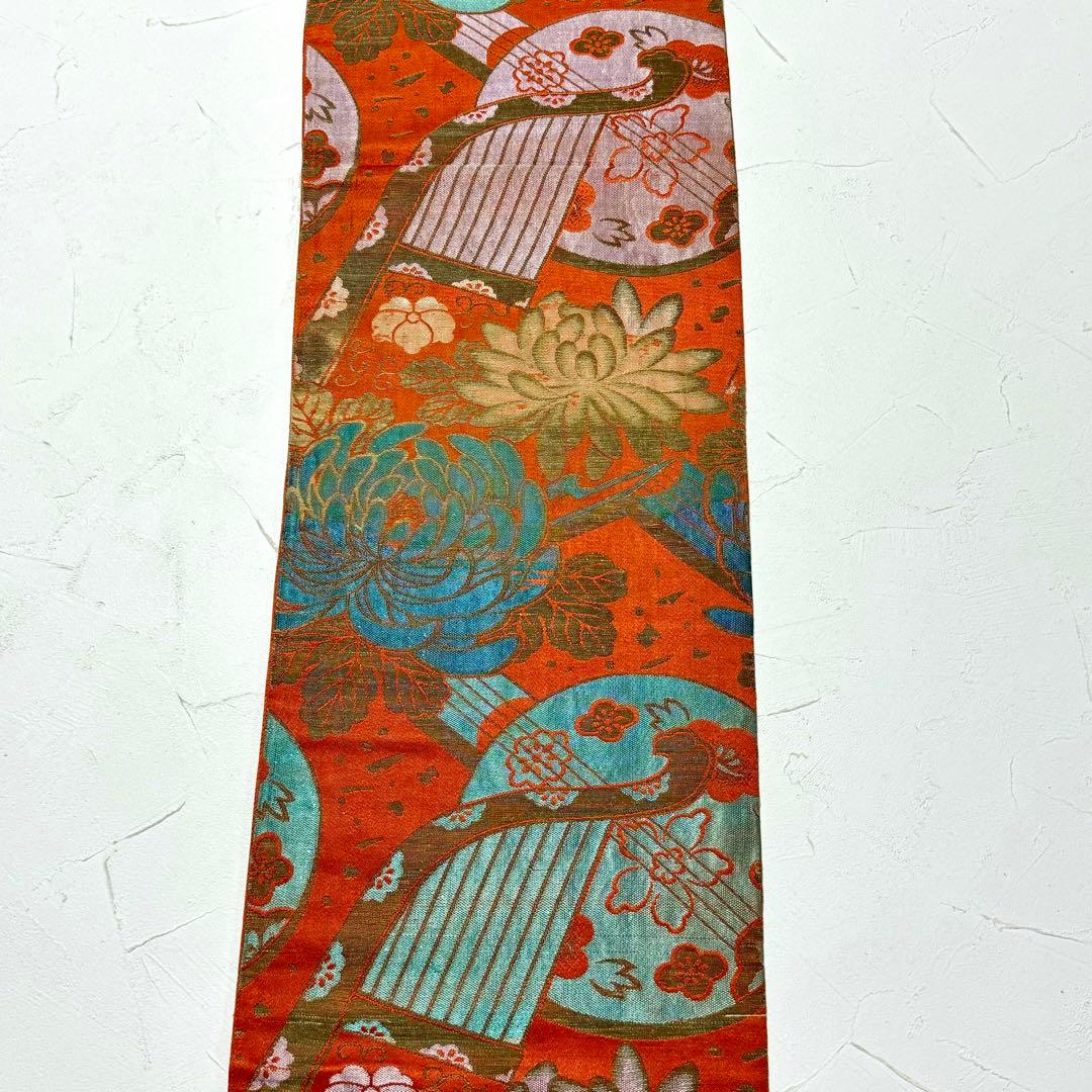 アンティーク帯 子供用帯 七五三 乱菊 三味線 グラデーション NO-1136