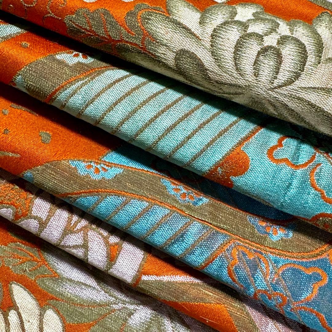 アンティーク帯 子供用帯 七五三 乱菊 三味線 グラデーション NO-1136