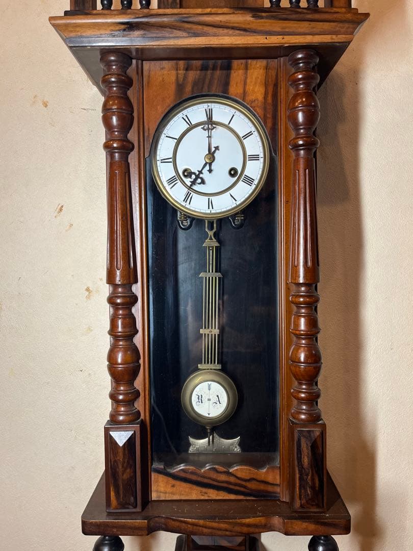 精工舎　ベルリン　柱時計　古時計　振り子　ゼンマイ　ボンボン　ユンハンス
