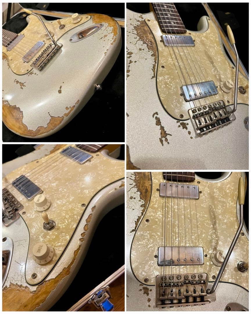 ハードレリック60sストラトタイプ/ アルニコミニハムバッカー/シルバー