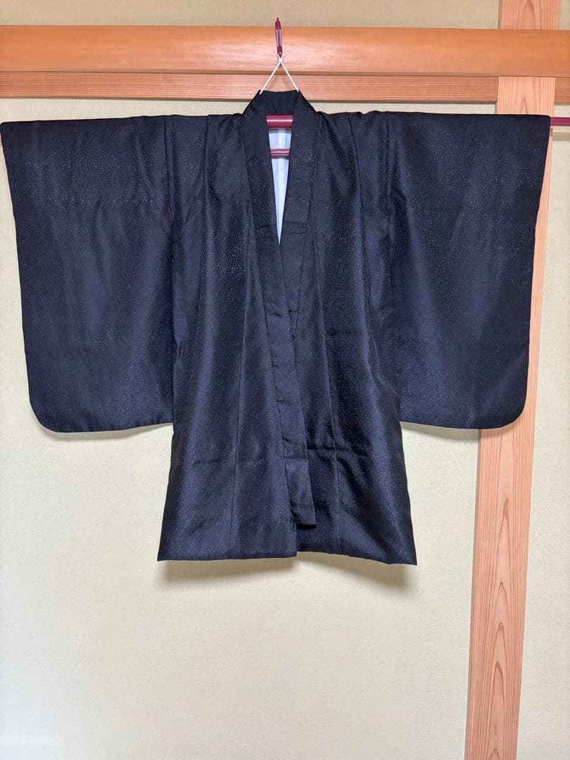 子供用着物 七五三 黒地模様付き　5歳　男の子