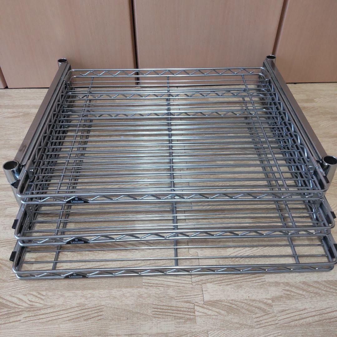 Luminous 突っ張りスチールラック 幅60cm 6段