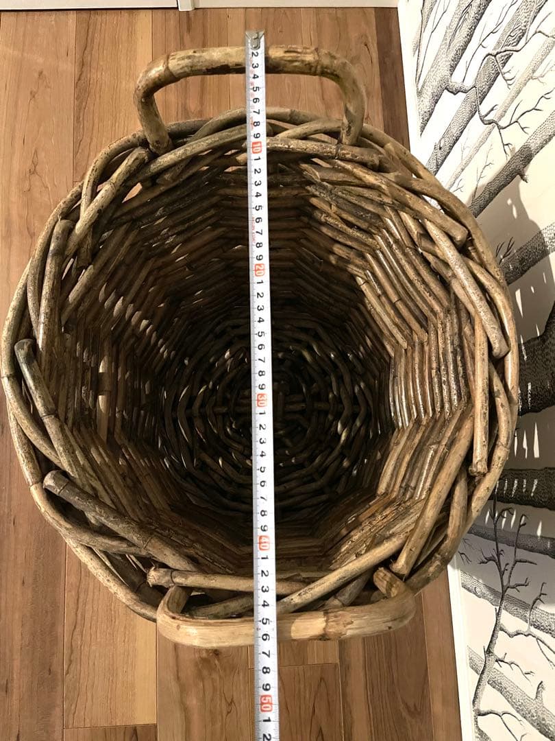 ZARA  大型カゴ(48x48cm） & 小型カゴ (30x25cm)