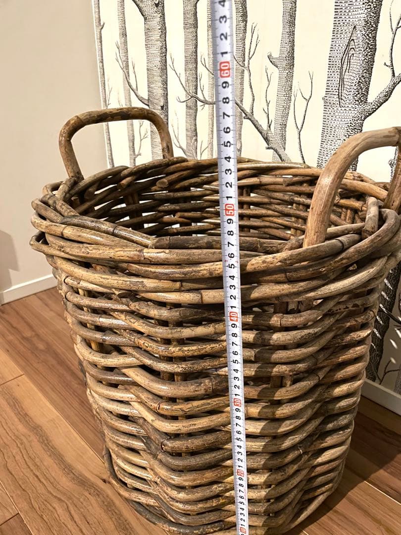 ZARA  大型カゴ(48x48cm） & 小型カゴ (30x25cm)