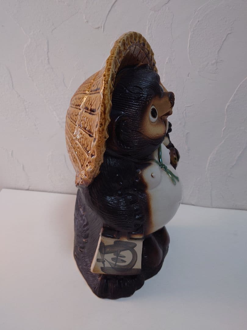 【3個】信楽焼 たぬき 狸 タヌキ 置物 陶器 焼物 縁起物 他抜き