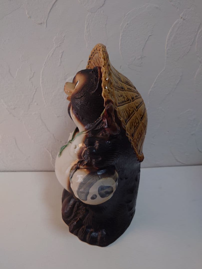 【3個】信楽焼 たぬき 狸 タヌキ 置物 陶器 焼物 縁起物 他抜き