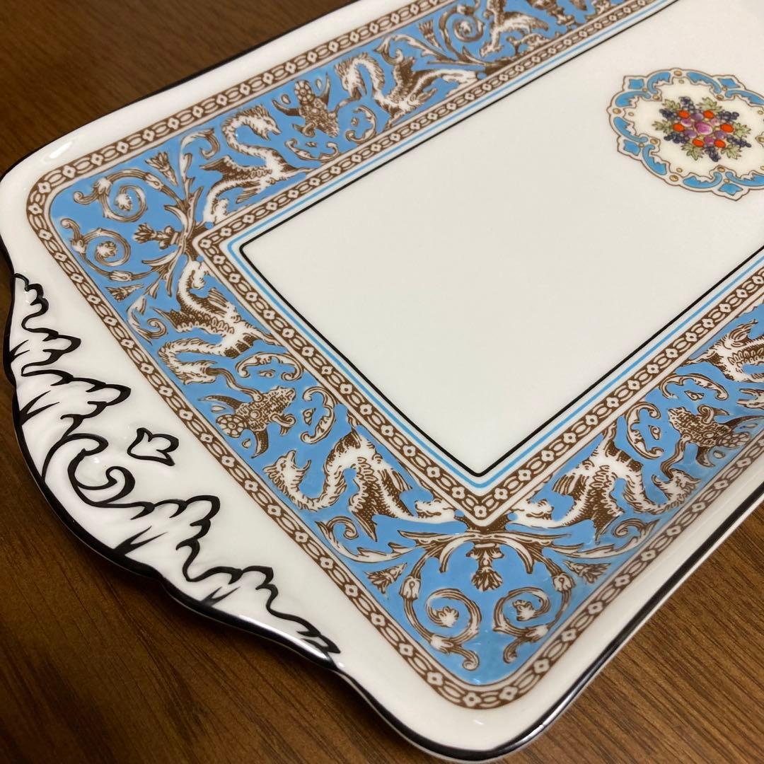 ウェッジウッド フロレンティーン ターコイズ サンドイッチプレート 長