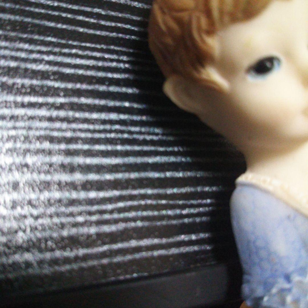 昭和のレア物青色ヨーロッパバレリーナ風人形マグネット付き飾り品