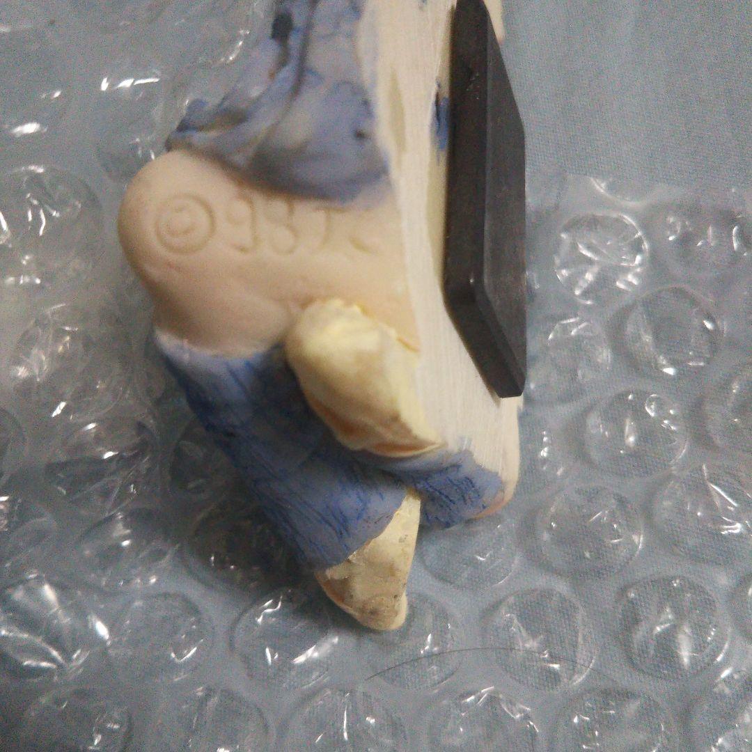 昭和のレア物青色ヨーロッパバレリーナ風人形マグネット付き飾り品