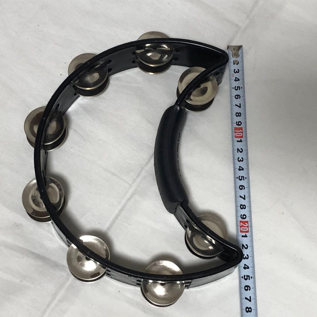 送料込★良品★RhythmTech タンバリン ブラック RT1010