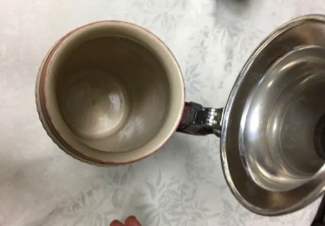 インテリア アンティーク雑貨 水差し 鹿 祝い 縁起 正月　陶器　陶芸