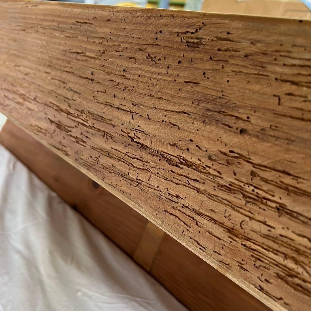 【最終値下げ】【未使用】幅125㎝　天然木　ヘリンボーン　リビングテーブル