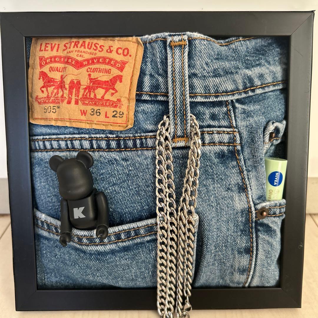 リーバイス デニムリメイク フォトフレームキーフック - メルカリ