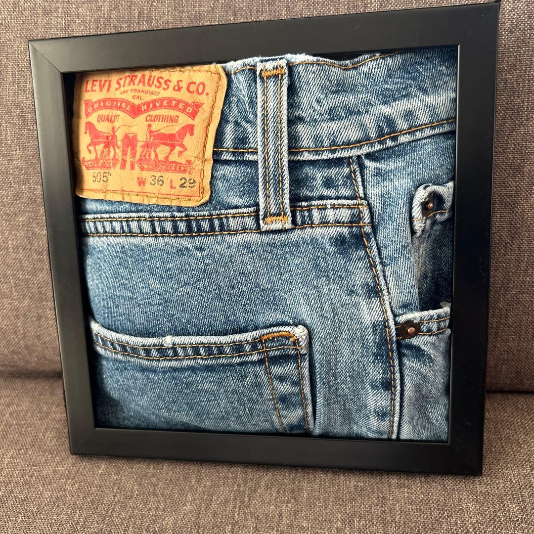 リーバイス デニムリメイク フォトフレームキーフック - メルカリ