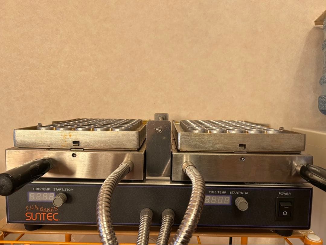 中古 ベビーカステラ焼機 丸型Suntec MSP-100-DX