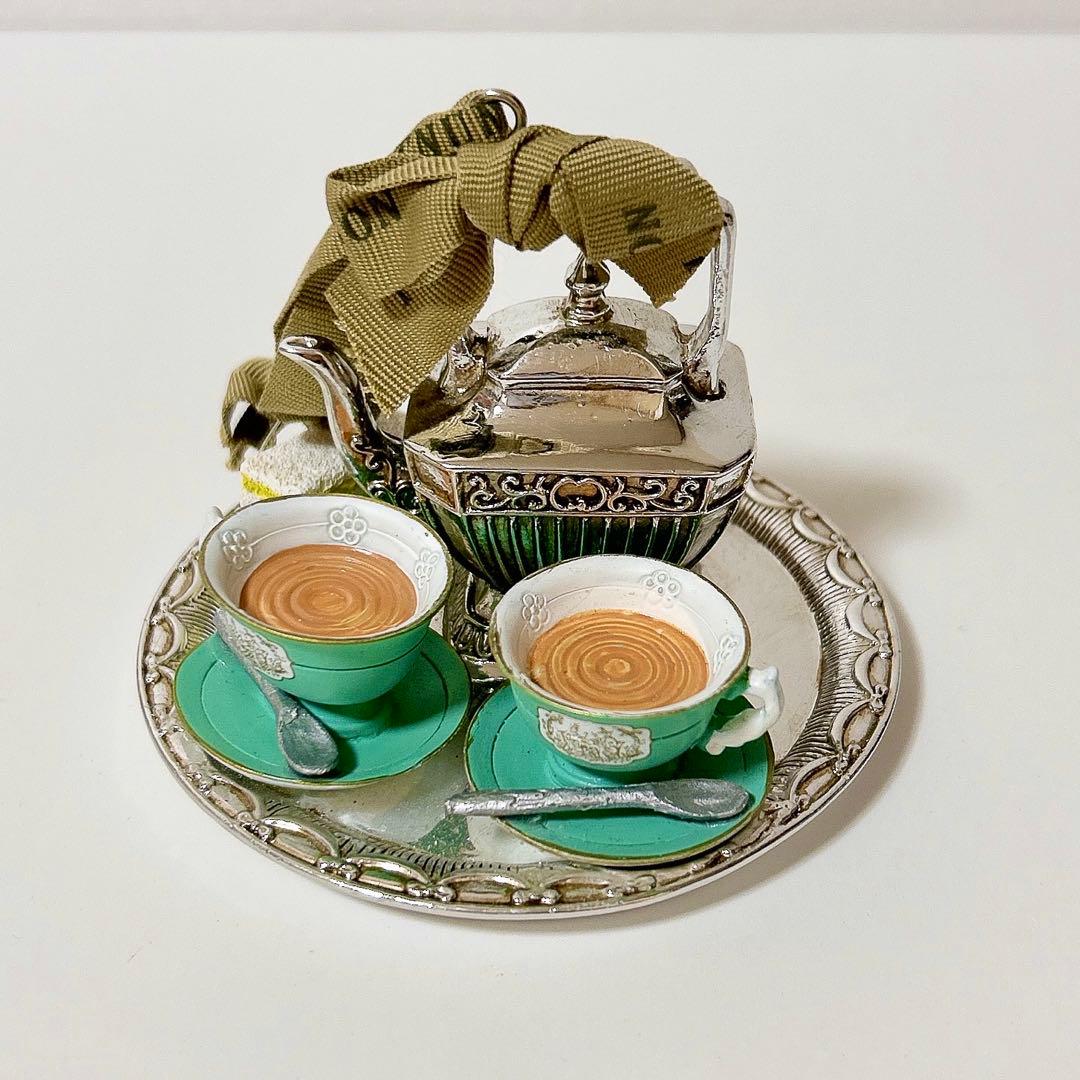 フォートナム・メイソン ティーポット＋ケーキスタンド　オーナメント2個セット