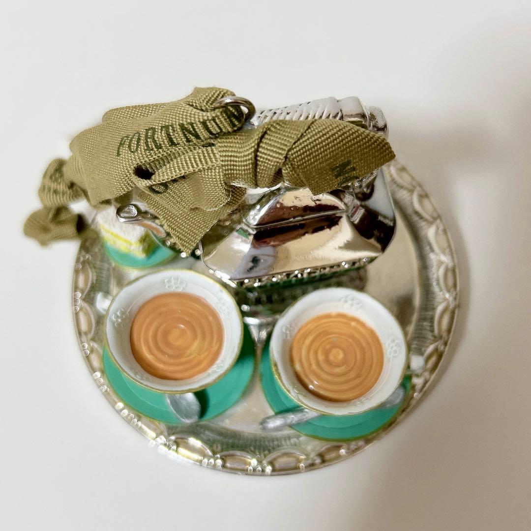 フォートナム・メイソン ティーポット＋ケーキスタンド　オーナメント2個セット