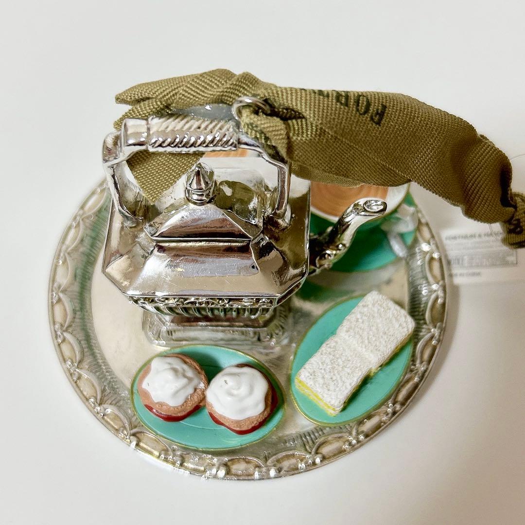 フォートナム・メイソン ティーポット＋ケーキスタンド　オーナメント2個セット