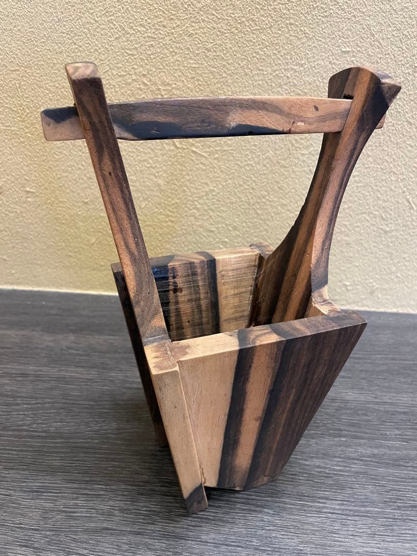 黒柿 花瓶立て 花器