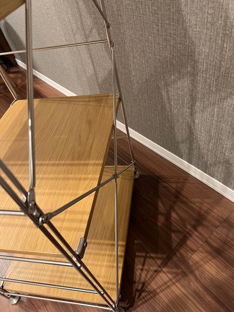 無印良品ステンレスユニットシェルフ　ナチュラルウッド4段シェルフ