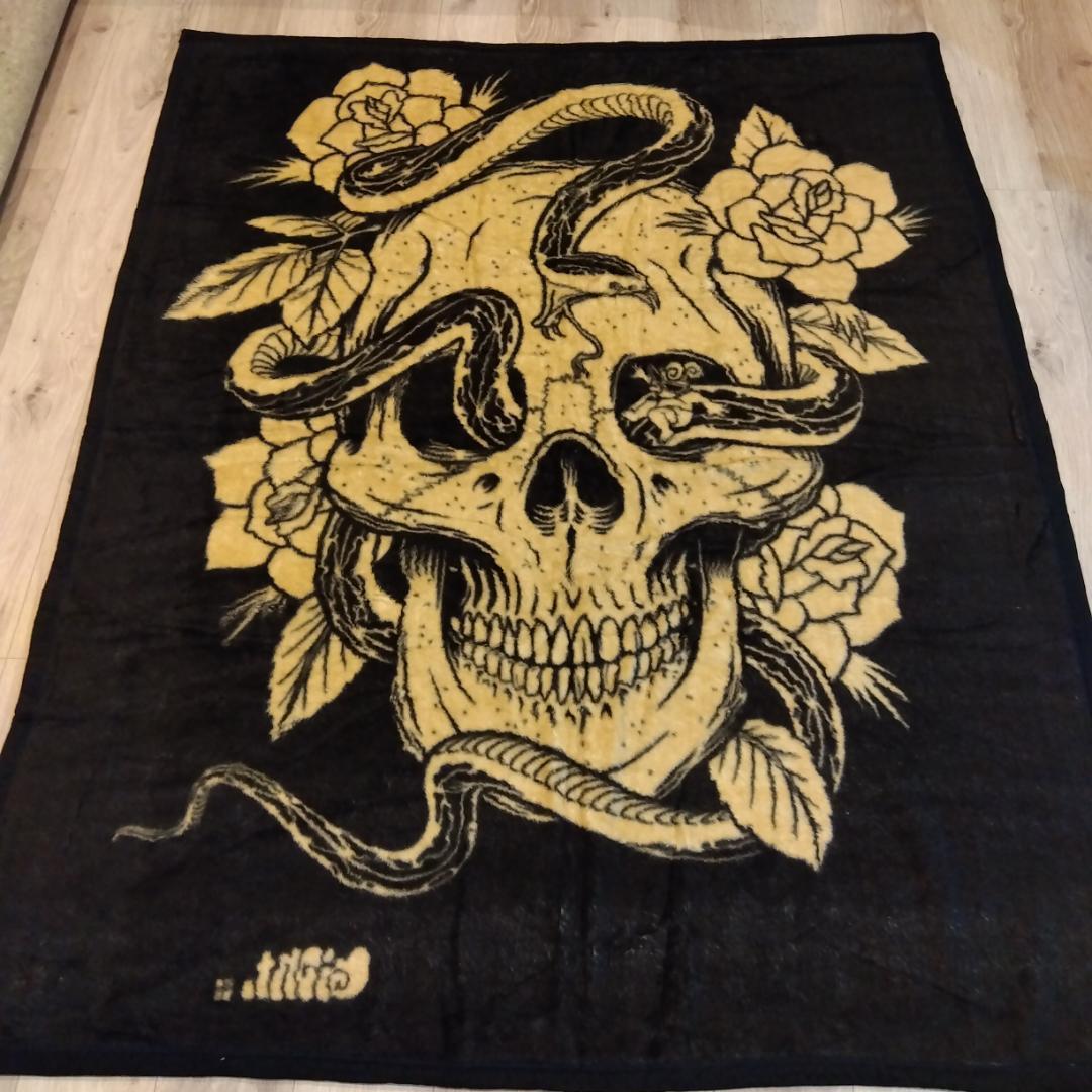 お値下げ♡　ヒステリックミニ　スカル　毛布138✕178　☆美品☆激レア♡希少！