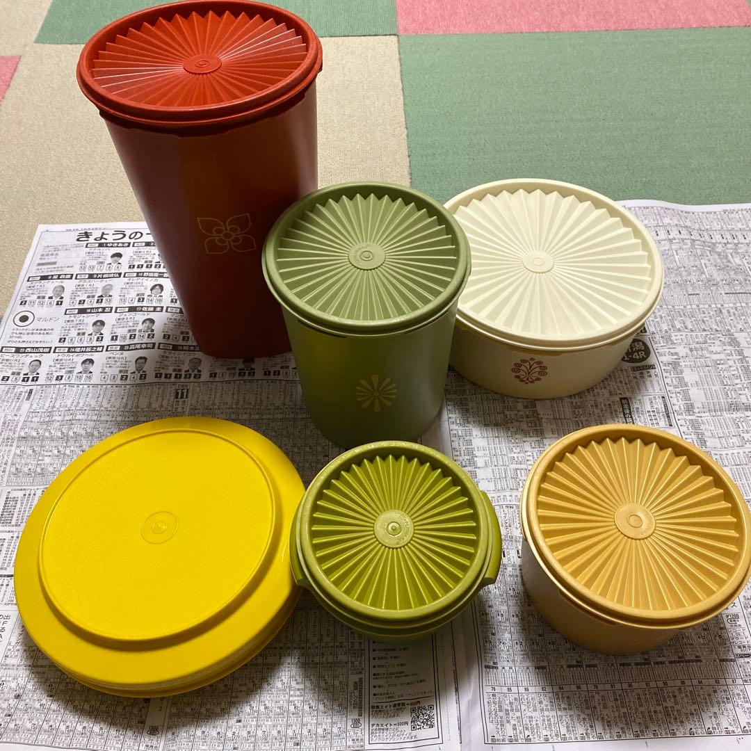 タッパーウェアデコレーター食品保存容器セット 6個