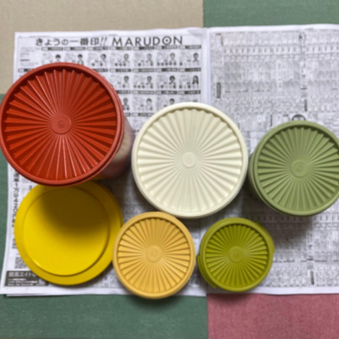 タッパーウェアデコレーター食品保存容器セット 6個