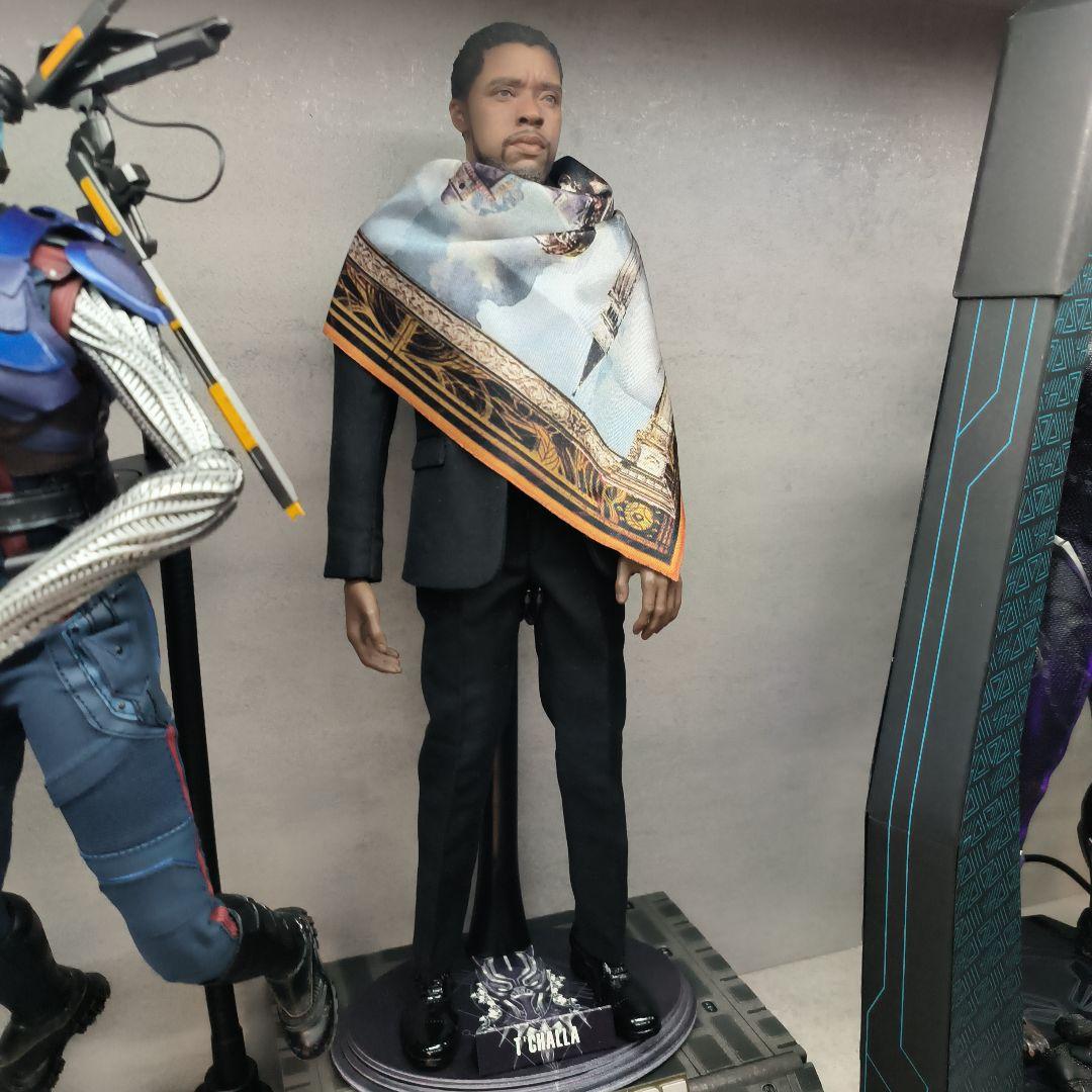 アメコミフィギュア T'Challa カスタム スカーフ姿 ブラックパンサー