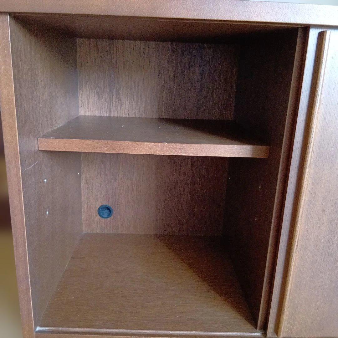 木製リビングボード 　引出3段　引戸　日本製