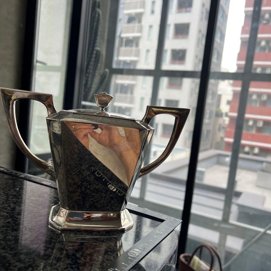 純銀　シュガーポット