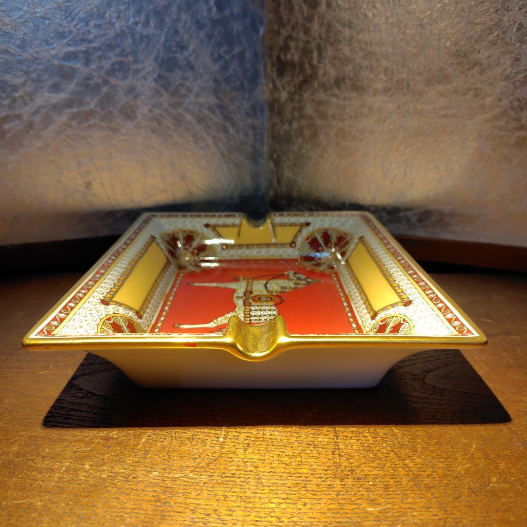 1月7日までのお年玉価格HERMES灰皿アッシュトレイ馬の絵柄 HERMES灰皿