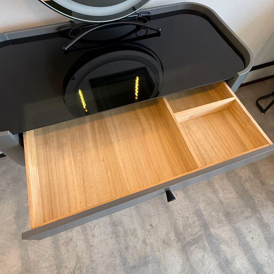 Mさん専用強化ガラス/オシャレドレッサー/LEDミラーは別売り　美容室にも最適