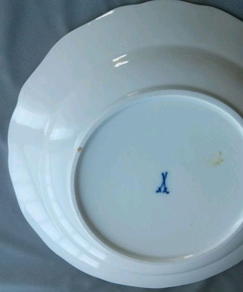 【コレクター必見】マイセン・コバルトブルーのお皿（24.5cm）