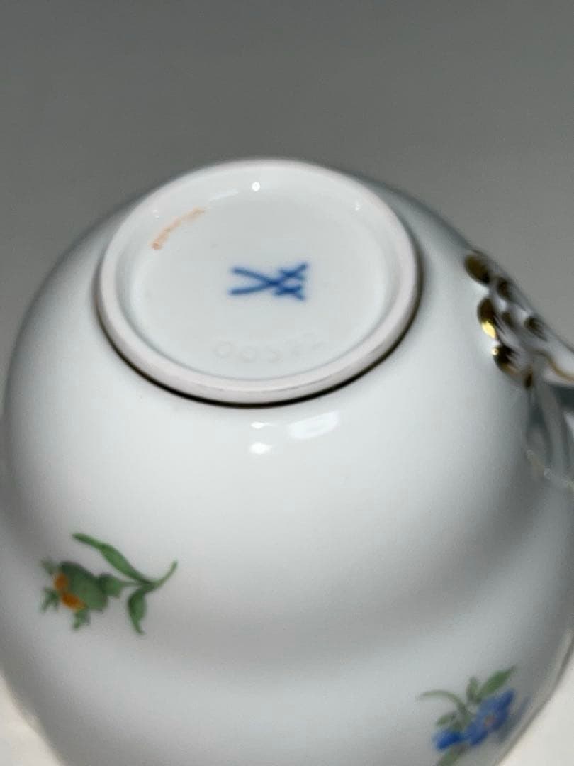 マイセン イエローローズ わすれな草 トリオ