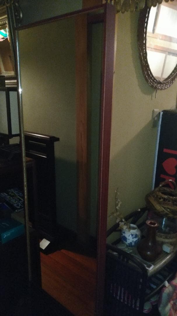 美しい彫刻★全身ミラー、全身 鏡、大型、姿見