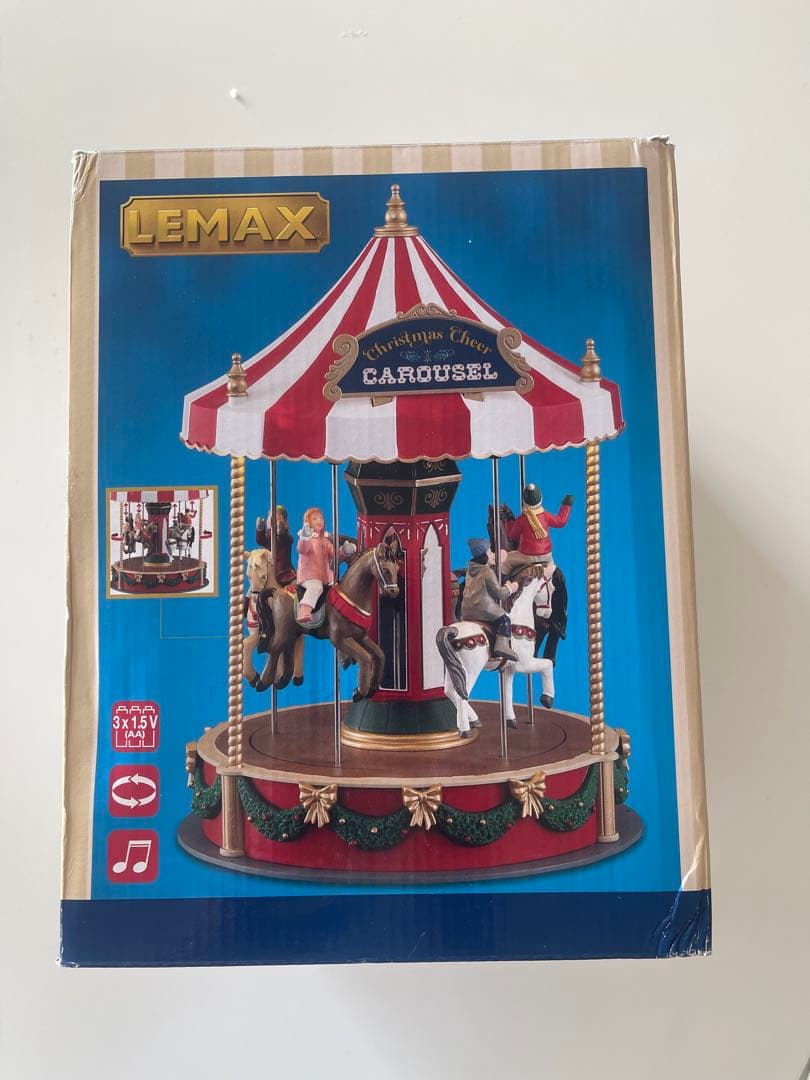 オルゴール Lemax Christmas Cheer Carousel