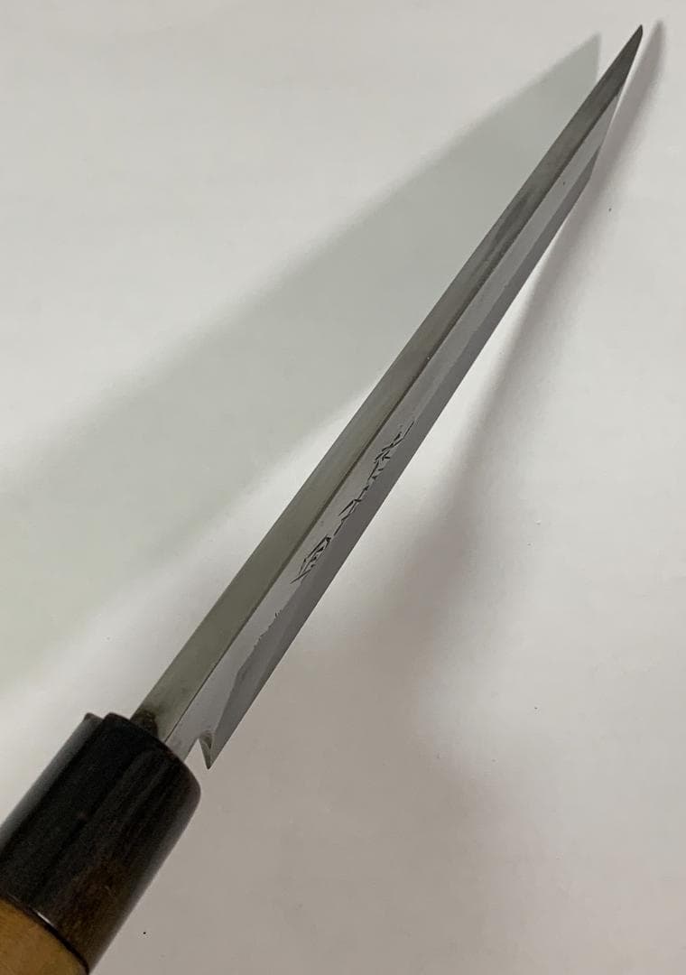 正千代 純日本鋼 正本系 鰻裂包丁　17.6Cm