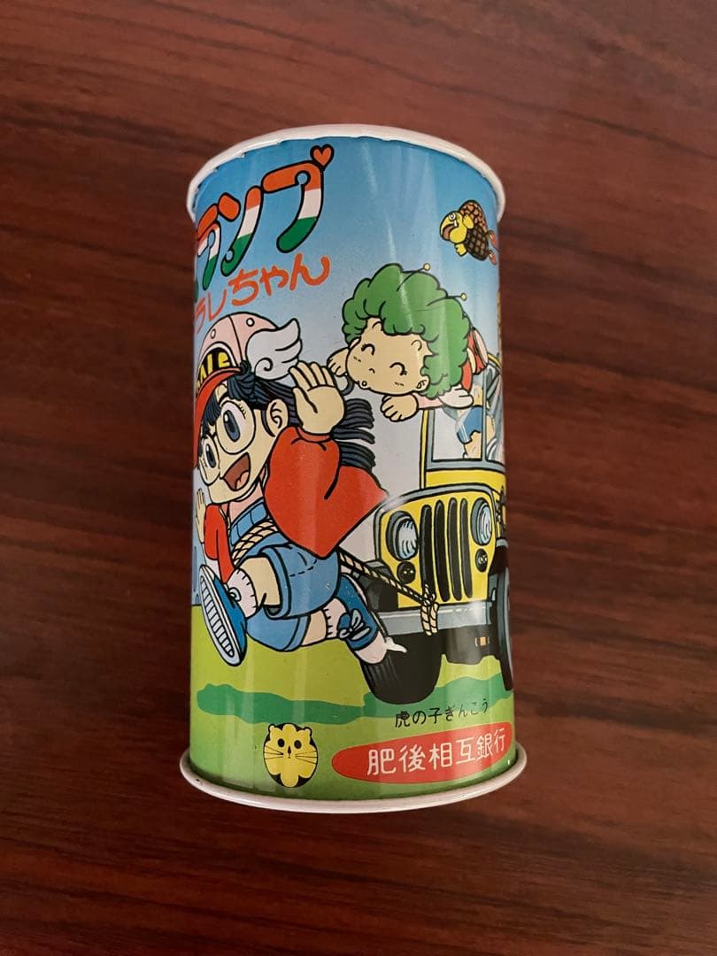アラレちゃん　ドクタースランプ　 貯金箱　缶 レア　昭和レトロ　鳥山明　当時物