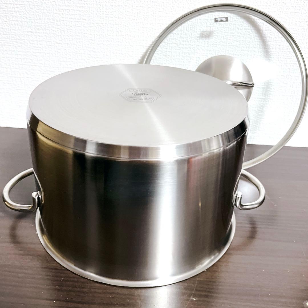 【未使用】フィスラー　ロンドン シチューポット 24cm ガラス蓋付　ドイツ製
