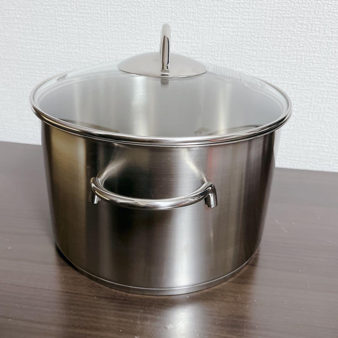 【未使用】フィスラー　ロンドン シチューポット 24cm ガラス蓋付　ドイツ製