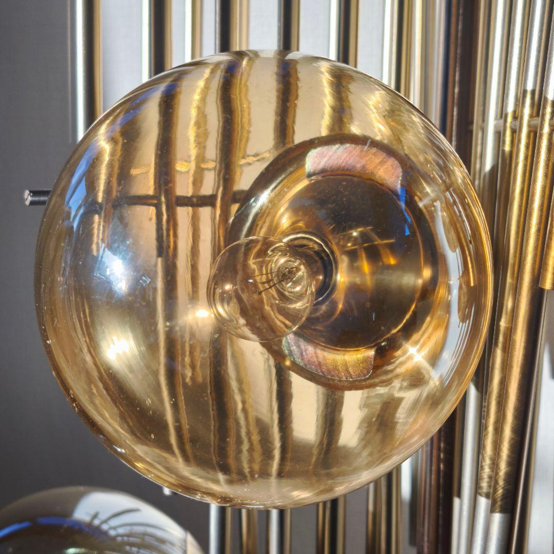 【希少品】松下電器 1980年代 シャンデリア ミッドセンチュリー 照明 ライト