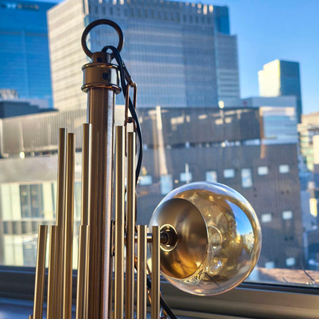 【希少品】松下電器 1980年代 シャンデリア ミッドセンチュリー 照明 ライト