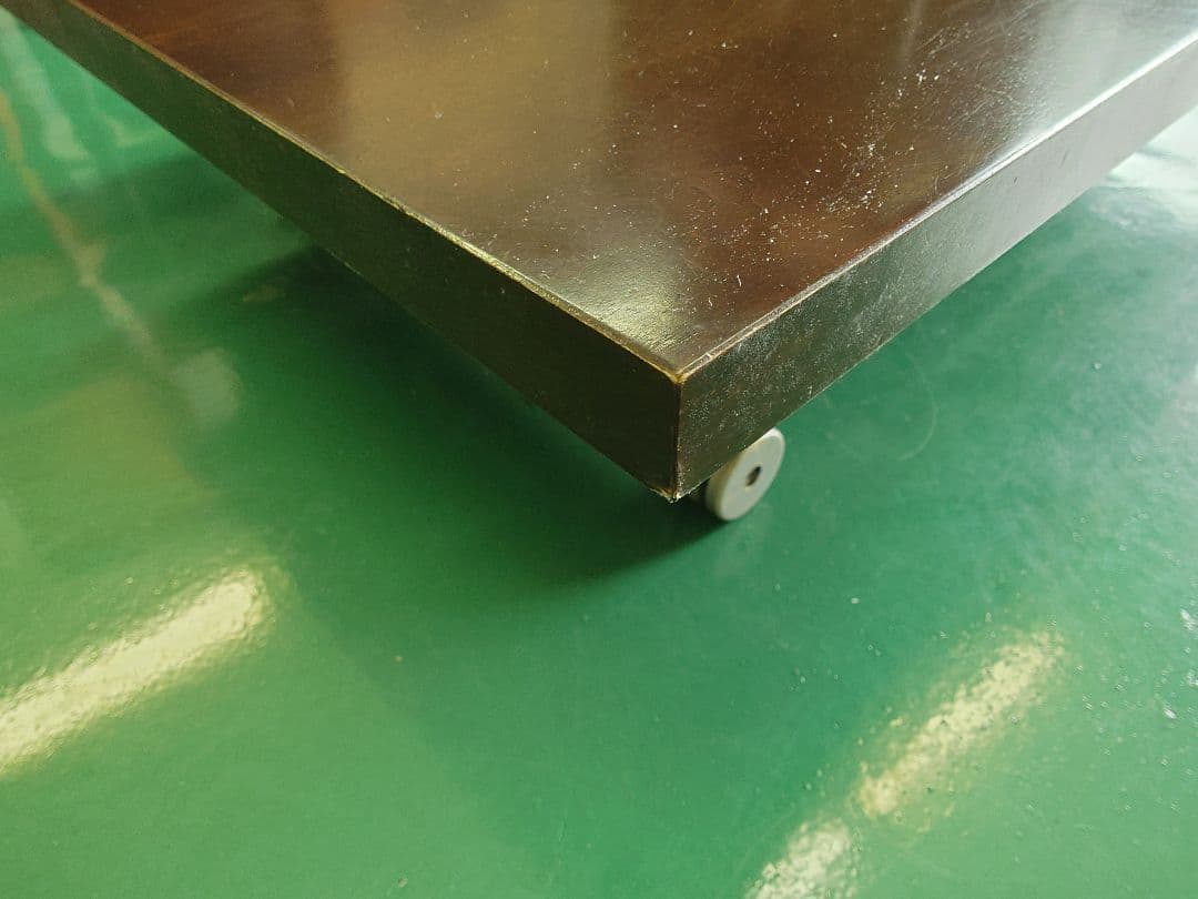 ★期間限定セール★　昇降式テーブル ダークブラウン　無段階調整