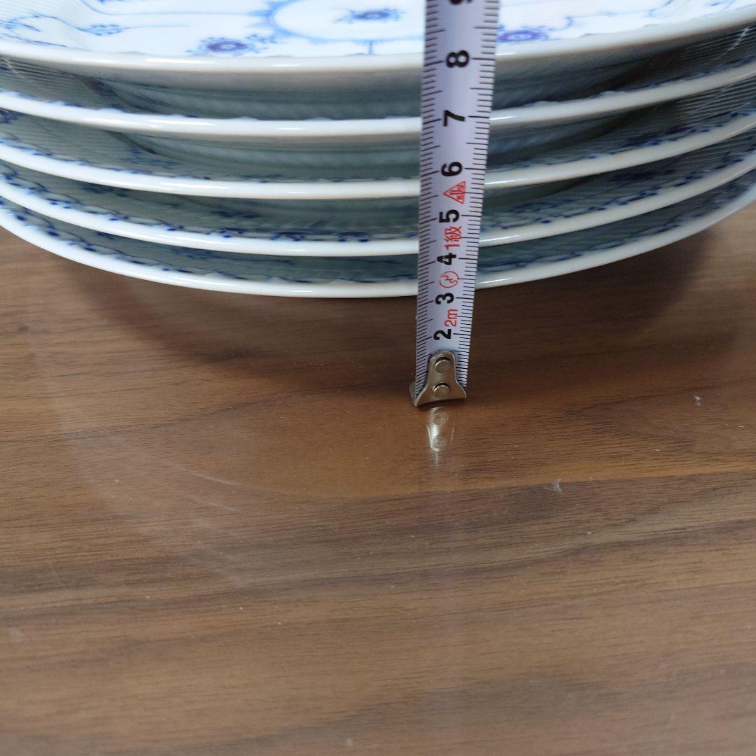 【5枚セット】ロイヤルコペンハーゲン ハーフレース 大皿 28cm