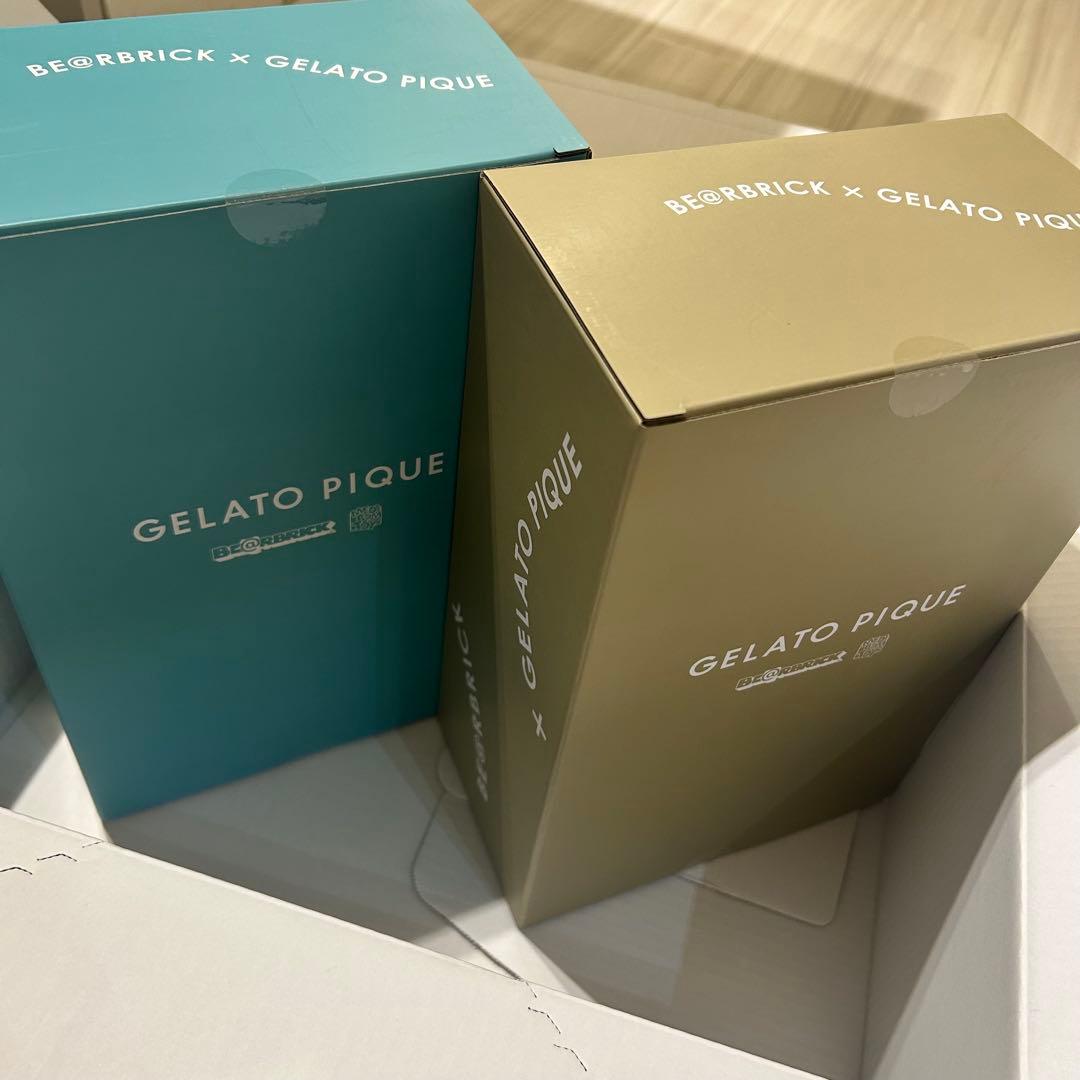 BE@RBRICK GELATO PIQUE 400% ベージュ ミント セット