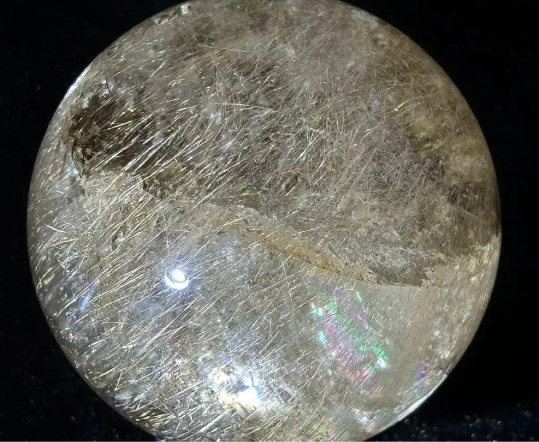 【金・財運！ダブル効果】⭐️超特大！虹入プラチナ・シルバー・ガーデン⭐️R 141